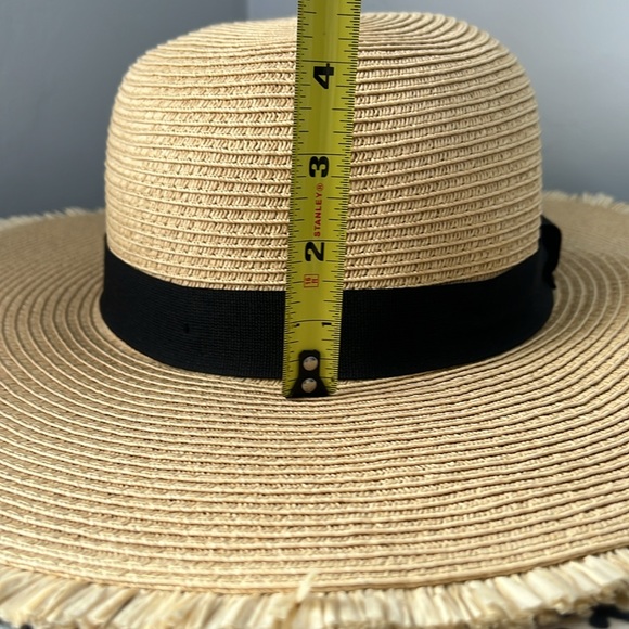 Filippo Catarzi Straw Frayed Edge Sun Hat main image 4